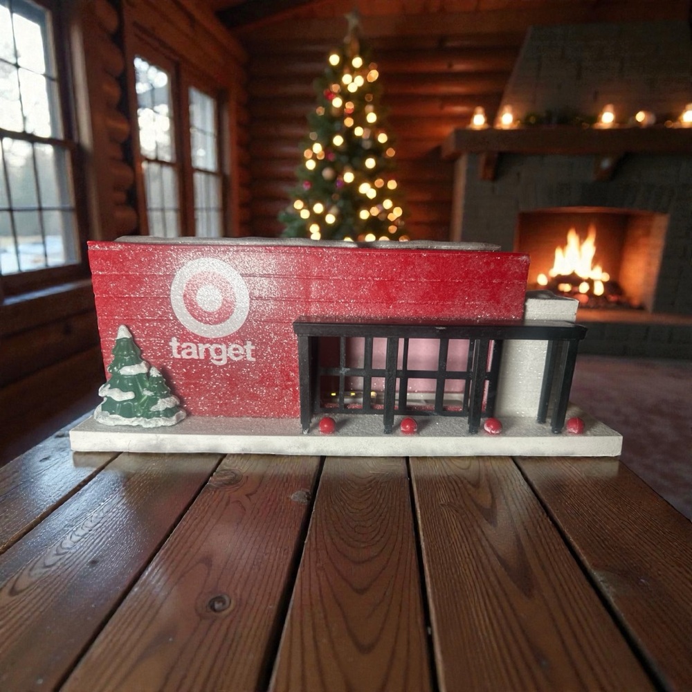 Target Bullseye‎ Playground Light Up Target Store Mini Christmas Village NEW